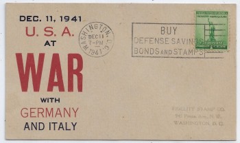 WW2 Patriotic Cover: War Declared